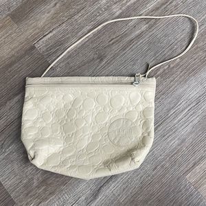 Vintage cream reptile Carlos Falchi bag